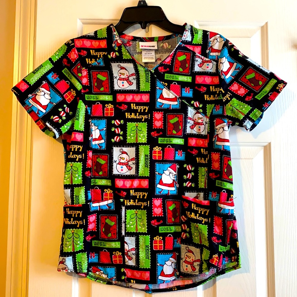 ScrubStar Christmas scrub top